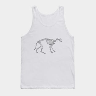 KITTY CAT FELINE SKELETON BONES Cat-shirt Tank Top